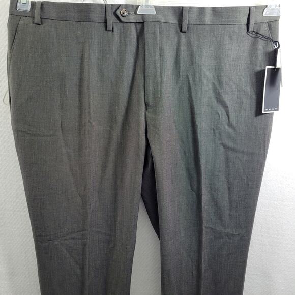 Sean John Men's Gray Flat Front NWT Dress Pants Size 44 x 30L 81123-0365 - Picture 7 of 10